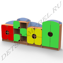 Комплект шкафчиков Цветочная поляна (4 предмета)